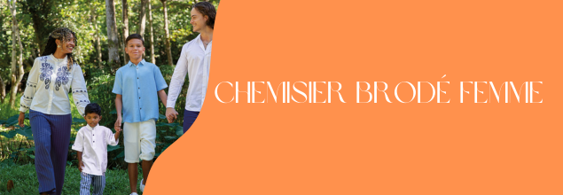 CHEMISIER BRODE FEMME